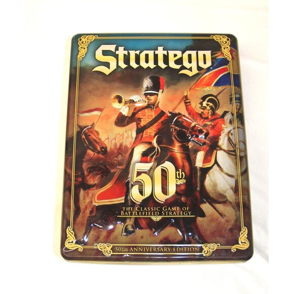 “Stratego 50th Anniversary Embossed Tin – Vintage Strategy Game Classic!” - Picture 4 of 6